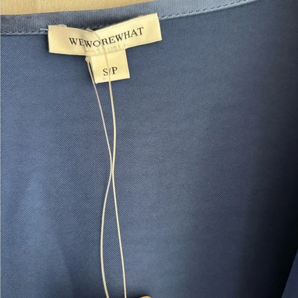 WeWoreWhat Blue Satin Jumpsuit - Picture 5 of 9